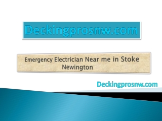 Emergency Electrician Near me in Stoke Newington