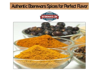 Authentic Boerewors Spices for Perfect Flavor