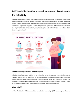 IVF Specialist in Ahmedabad