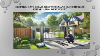 Electric Gate Repair West Sussex and Electric Gate