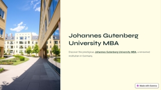 Johannes-Gutenberg-University-MBA