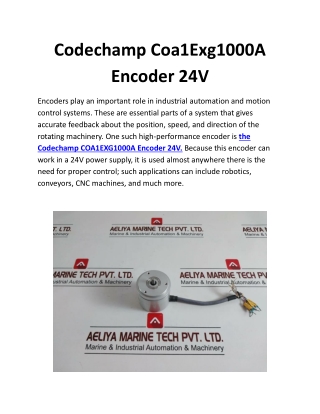 Codechamp Coa1Exg1000A Encoder 24V