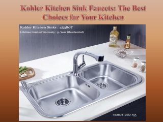 Kohler Kitchen Sink Faucets The Best Choices for Your Kitchen