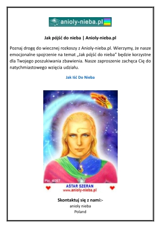 Jak pójść do nieba  Anioly-nieba