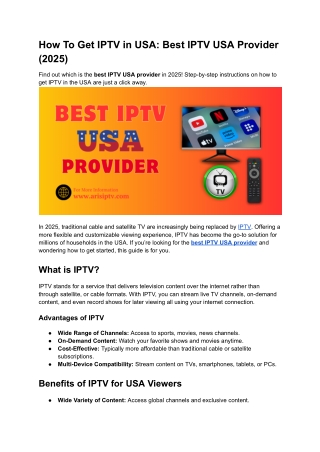 How To Get IPTV in USA_ Best IPTV USA Provider (2025)