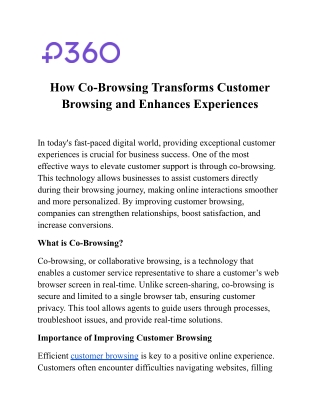 How Co-Browsing Transforms Customer Browsing and Enhances Experiences