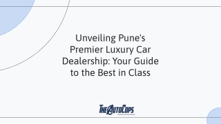 Discover the Best Premium Car Dealership in Pune