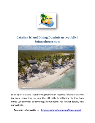 Catalina Island Diving Dominican republic