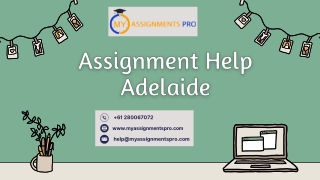 Assignment Help Adelaide | Myassignmentpro