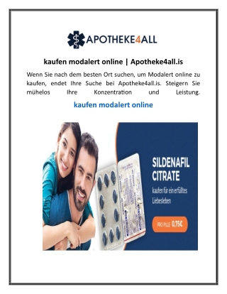 kaufen modalert online  Apotheke4all.is