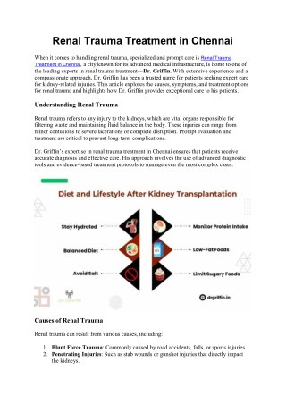 Renal Trauma Treatment in Chennai