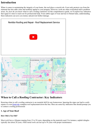 When to Call a Roofing Contractor: Key Indicators