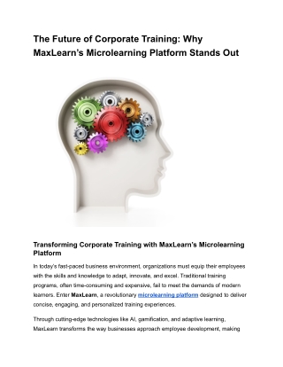 The Future of Corporate Training_ Why MaxLearn’s Microlearning Platform Stands Out