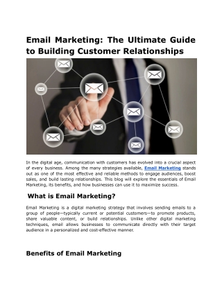 Email Marketing_ The Ultimate Guide to Building Customer Relationships