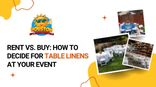 Rent vs. Buy How to Decide for Table Linens at Your Event