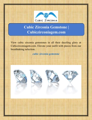 Cubic Zirconia Gemstone | Cubiczirconiagem.com