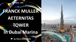 FRANCK MULLER AETERNITAS TOWER In Dubai Marina By Tesla Properties