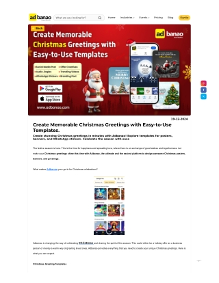 Create Memorable Christmas Greetings with Easy-to-Use Templates.
