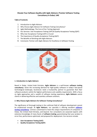Premier Software Testing Consultancy in Dubai, UAE