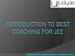 Unlock Your Path to Success with Expert JEE Coaching