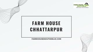 Find a Perfect Retreat – Farm Houses in Chhattarpur by FarmhouseSouthDelhi