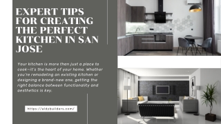 Expert Tips for Creating the Perfect Kitchen in San Jose