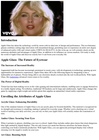 Apple Glass: The Perfect Blend of Style and Performance