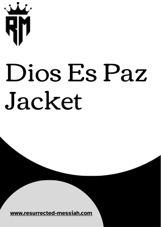 Stay Warm with the Iconic Dios Es Paz Jacket