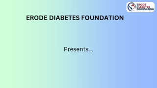 சர்க்கரை நோயாளிகளுக்கு உகந்த இனிப்புகள் - ERODE DIABETES FOUNDATION