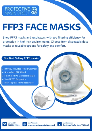 FFP3 Masks and Respirators | Protective Masks Direct