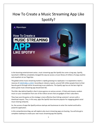 Step-by-Step Guide to Building a Music Streaming App Like Spotify