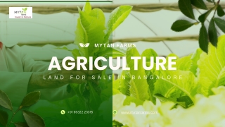agriculture land for sale in bangalore