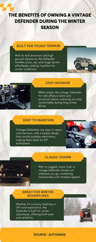 The Benefits of Owning a Vintage Defender During the Winter Season