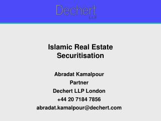 Islamic Real Estate Securitisation