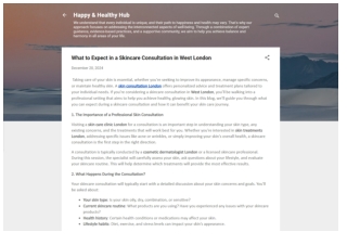What to Expect in a Skincare Consultation in West London