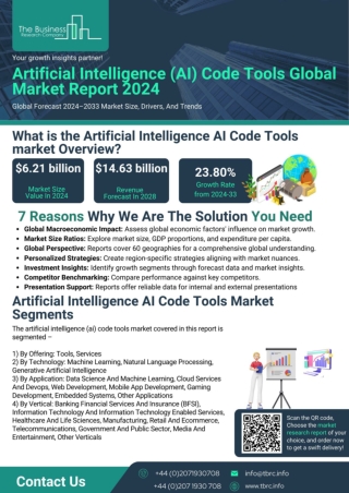 Artificial Intelligence (AI) Code Tools Market Report 2024 - AI Code Tools Marke