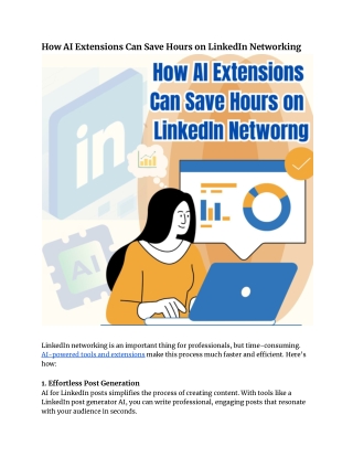 How AI Extensions Can Save Hours on LinkedIn Networking