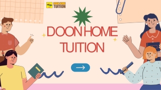 Exciting Tutor Jobs in Dehradun | Join Doon Home Tuition