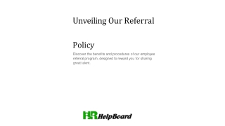 Employee Referral Policy