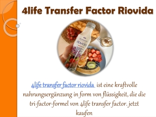 4life Transfer Factor Riovida