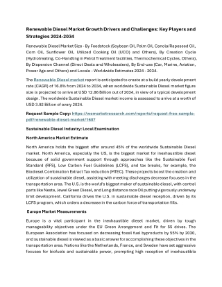 Renewable Diesel Market Report