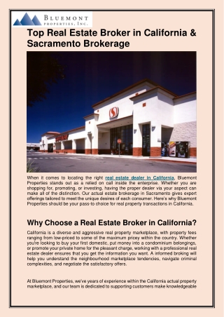 Top Real Estate Broker in California & Sacramento Brokerage