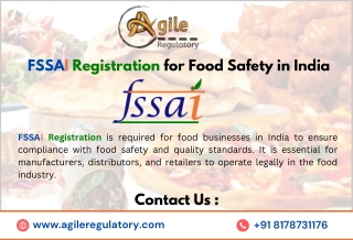 FSSAI Registration for Food Safety in India