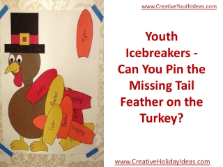 Youth Icebreakers - Can You Pin the Missing Tail Feather on