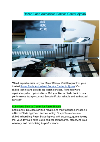 Razer Blade Authorised Service Center Ajman (1)
