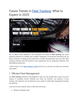 Future Trends in Fleet Tracking_ What to Expect in 2025