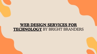 Web Design Services for Technology by Bright Branders