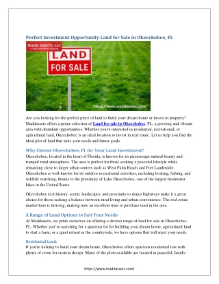 Okeechobee Homes for Sale Awaits with Maddassets