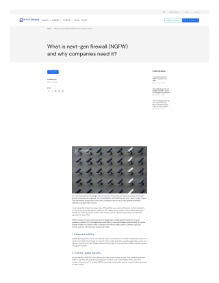 What is next-gen firewall (NGFW) and why companies need it