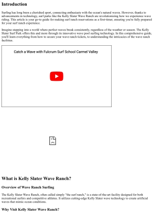 Making Surf Ranch Reservations: A Simple Guide for First-Timers